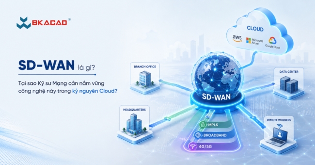 SD-WAN là gì? Tại sao Kỹ sư Mạng cần nắm vững công nghệ này trong kỷ nguyên Cloud?