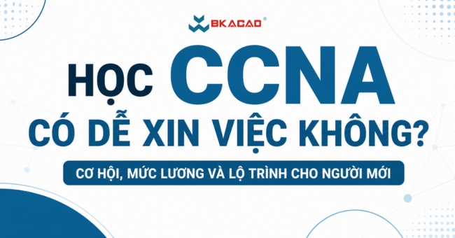 Học CCNA có dễ xin việc không? Cơ hội, Mức lương và Lộ trình cho người mới