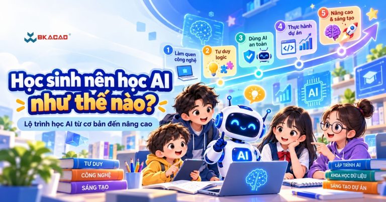 Học sinh nên học AI như thế nào? Lộ trình học AI từ cơ bản đến nâng cao